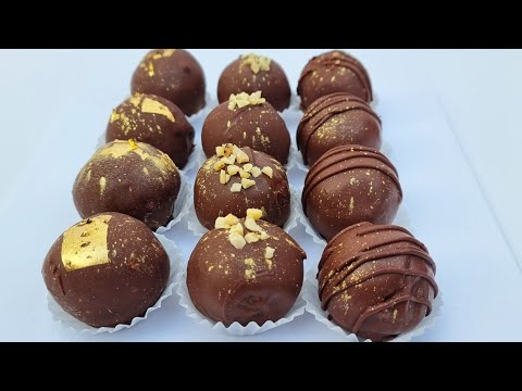 How To Make Easy Chocolate Truffles || Cake Truffle Using Leftover Cake | Chocolate Balls Tutorial
