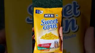 ACT 𝐈𝐈 Sweet Corn😍Chat masala review 10/10🥰❤😱💥 best sweetcorn ever tried💕💕#shorts #food #sweetcorn