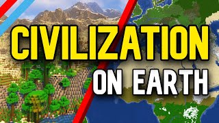Simulating CIVILIZATION in Minecraft on EARTH! (EARTH SMP)