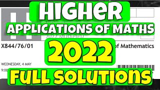 Higher Applications 2022 Paper 1