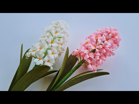 How To Make Hyacinth Paper Flower / Paper Flower / Góc nhỏ Handmade