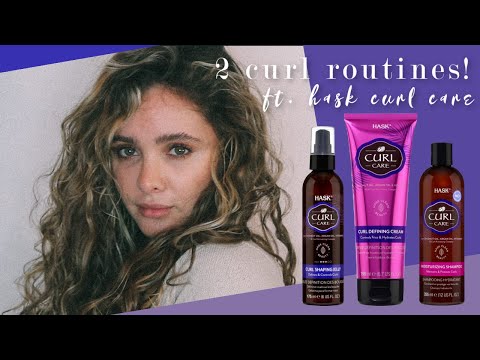 2 Curly Hair Routines ft. Hask Curl Collection