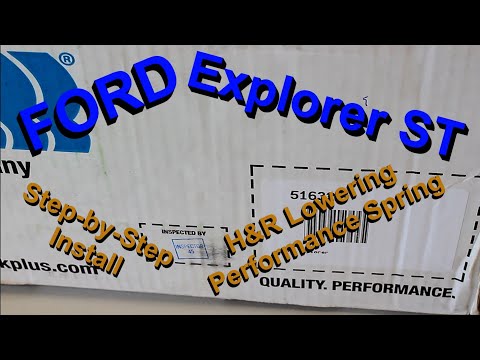 How To:  2020+ Ford  Explorer ST H&R Lowering Springs Install Step-by-Step