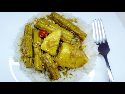 Sijan Curry with Eddo, Roti and Rice ,step by step Recipe video.
