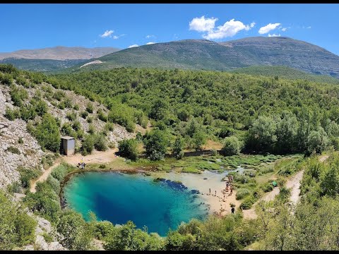 Cetina river spring / Izvor Cetine - Croatia ...on Motorcycle, Suzuki V-Strom 650 xt