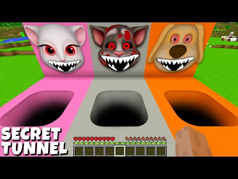 What's INSIDE the Talking TOM EXE and ANGELA and TALKING BEN Pit in Minecraft ? Coffin Meme