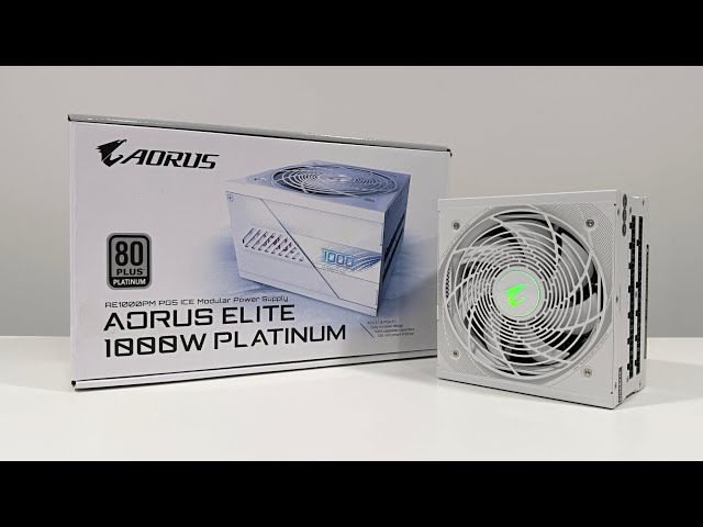 Vídeo relacionado con GIGABYTE AORUS Elite P1000W Ice Fuente de Alimentación - PCIe 5.0, 80 Plus Platinum, Diseño Completamente Modular, Ventilador de 120 mm, Compatible con ATX 3.0, Enchufe UE