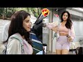 Janhvi Kapoor Latest Visuals Outside Gym In Bandra Janhvi Kapoor Hot Spotted Filmi World News