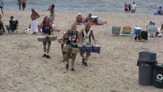 Flying Mueller Brothers drumming onto Jenkinsons Beach 8/1/10