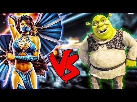 Kitana Vs Shrek - Epic Battle - Mortal Kombat Costume Skin Mod