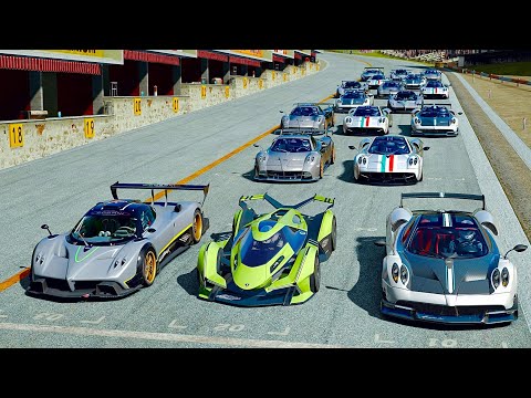 Lamborghini V12 Vision GT vs Pagani Hypercars at Old Monza