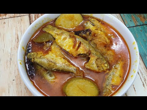 দেশি পুটি মাছ দিয়ে জলপাইয়ের টক রান্না । Bengali Fish Curry Recipe । Puti Macher Tok