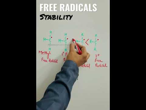 Free Radicals stability order#chemistry#shorts #neet2023