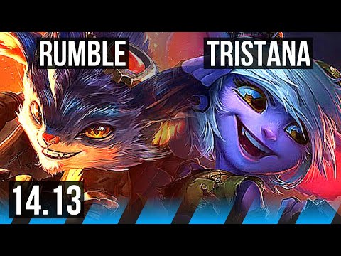 RUMBLE vs TRISTANA (MID) | 2300+ games, 9/2/7 | EUW Grandmaster | 14.13