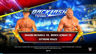 WWE 2K25 FULL MATCH - Shawn Michaels vs. Brock Lesnar - Dream Match of Legends!