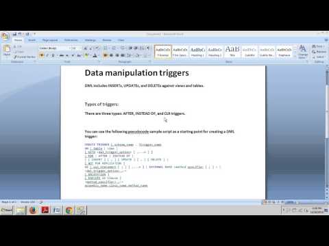 SQL Server tutorial 66: Data Manipulation Triggers