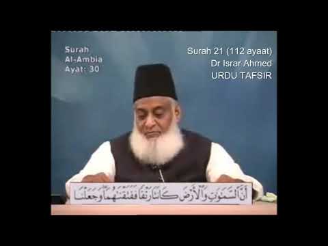 Surah 21 Ayat 30 Surah Anbiya Dr Israr Ahmed Urdu
