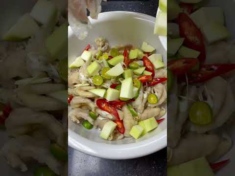 Bí quyết làm chân gà sả tắc không bị đắng #nauancunggiang #mamcay #mamcaybalenhfoods #balenhfoods