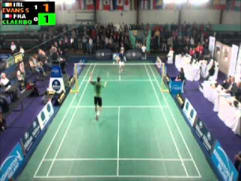 Irish Open 2012 Mens Singles Semi Scott Evans (IRE) v Lucas Claerbout (FRA)
