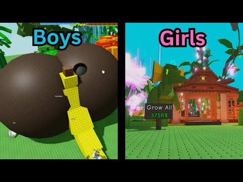 Boys vs Girls in Grow a Garden *COMPILATION*
