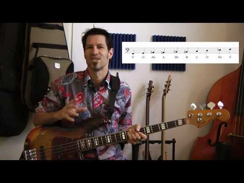 Blu0102 - Blues #2 (Die Blue Note) NEU/VERBESSERT - German Bass Lesson Tutorial