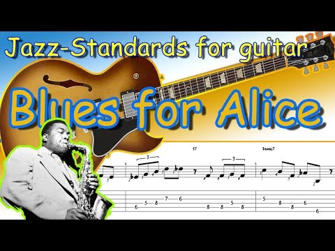 Blues for Alice (Charlie Parker) - guitar lesson