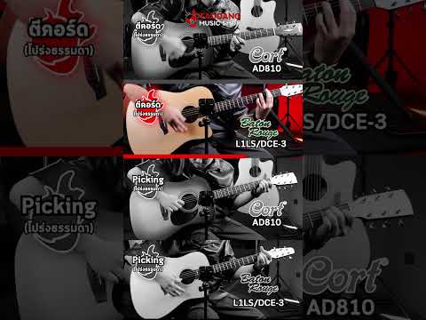 🔥เทียบเสียงกีต้าร์โปร่ง Cort AD810 VS BR L1LS DCE 3 ใครรอด? ใครร่วง? | เต่าแดง
