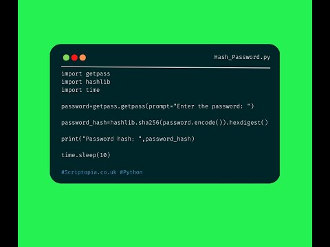 Python Getpass Hash Password
