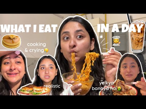 WHAT I EAT IN A DAY (realistic, crying + cooking edition)😭👩‍🍳🍕🔥