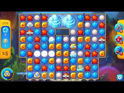Fishdom Super Hard level 2772 in 15 moves