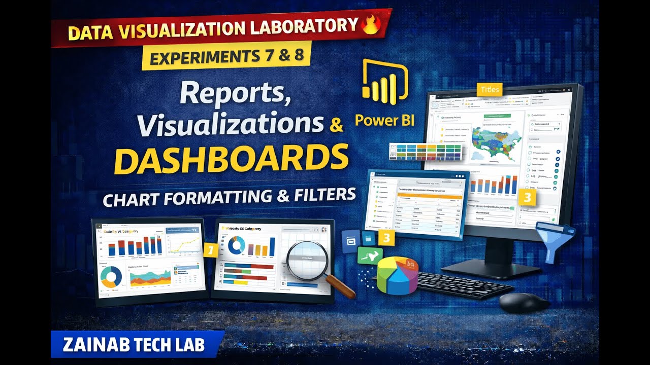 Experiment-7 & 8 | Data Visualization Laboratory BAI504 | Reports, Visualizations & Dashboards | VTU