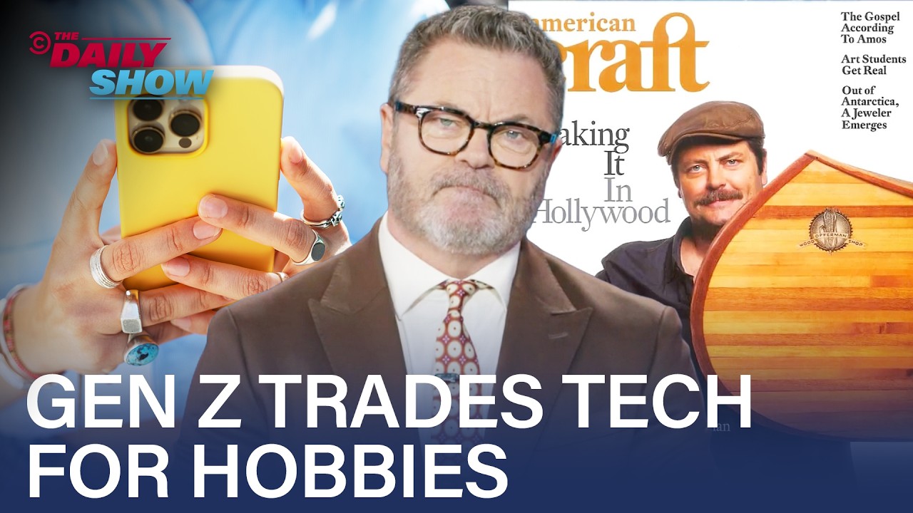 Nick Offerman on Gen Z's shift away from phones toward hobbies