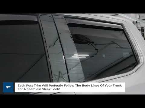 Putco Chevy Bow Tie Platinum Black Pillar Post Trim Kit