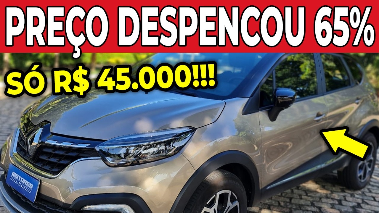 🚨 DESPENCARAM! 3 CARROS QUE CAÍRAM DE R$ 110 MIL PARA R$ 45 MIL! 😱