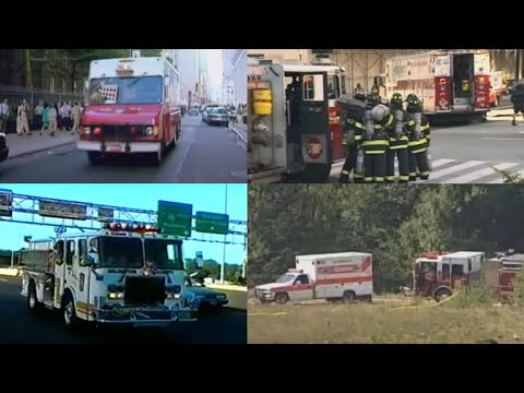 FINAL Footage Compilation of FDNY Units and Emergency Vehicles Responding on 9/11 Part 3
