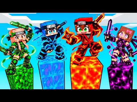 Sobrevivimos en TORRES NINJA ELEMENTALES en Minecraft!