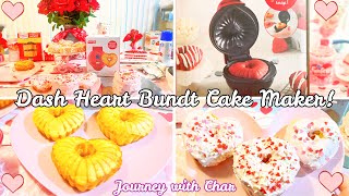 💕DASH MINI HEART BUNDT CAKE MAKER! YOU BETTER MAKE HIM A CAKE! MAKE A CAKE IN MINUTES!💕COME SEE!