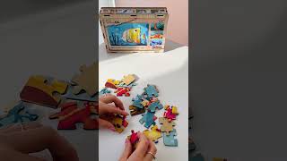 Дерев’яний пазл «Морські жителі 4в1» для дітей від 3 років