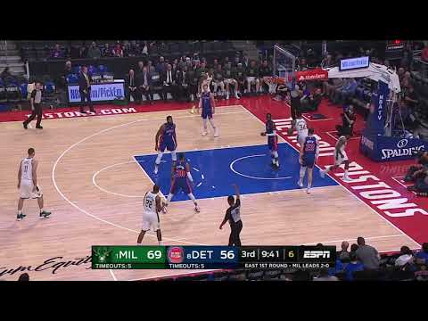 Eric Bledsoe All Game Actions 04/20/2019 Milwaukee Bucks vs Detroit Pistons Highlights