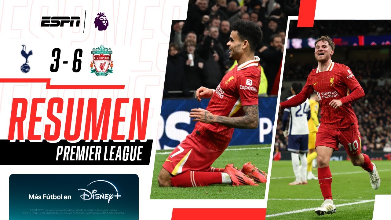 DOBLETE DE LUCHO Y GOL DE ALEXIS PARA EL TRIUNFAZO DE LOS REDS | Tottenham 3-6 Liverpool |RESUMEN