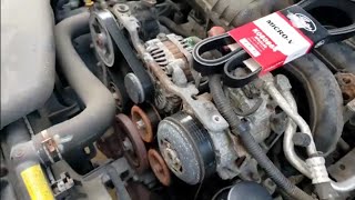 Subaru Outback 2.5L Serpentine Belt Replacement Change DIY 2013 and Others Similar