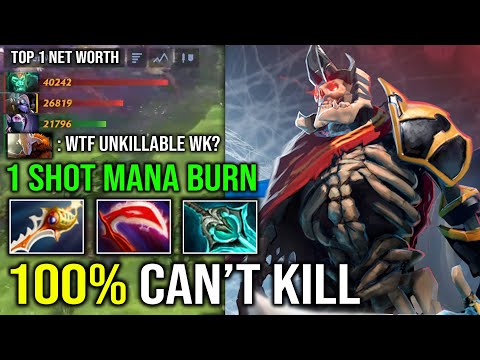 100% CAN'T KILL 11 Armor Reduct Brutal Mana Burn Disperser 1 Shot Mortal Strike Wraith King Dota 2