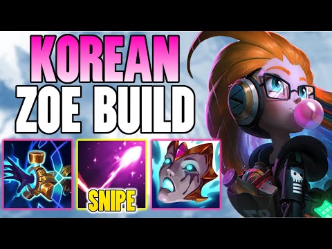 THIS KOREAN ZOE BUILD IS BEYOND OP! EVERY Q HITS LIKE A TRUCK - League of Legends