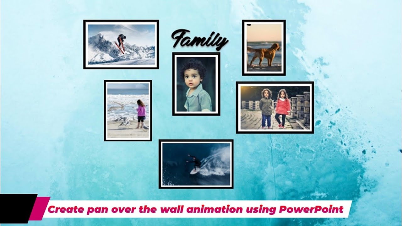 Create pan over the wall animation using PowerPoint