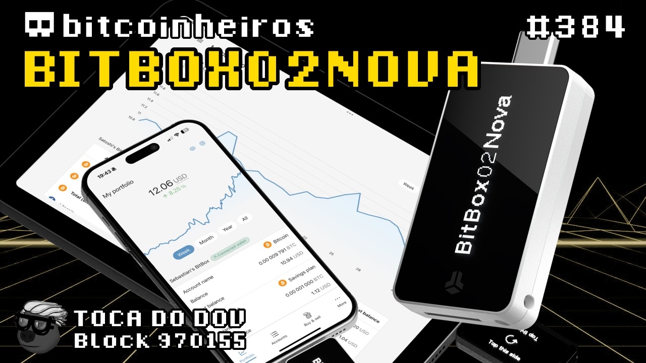Tutorial da Bitbox02Nova com BitboxApp no iPhone