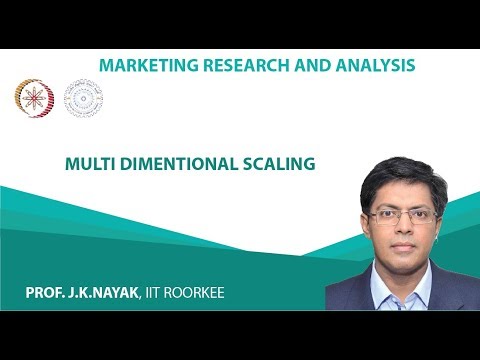 Lecture 39 Multi Dimensional Scaling