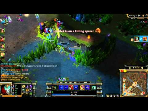 1vs3 + Quadra kill Shaco | League Of Legends