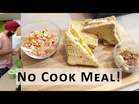 Hostel Food Hacks - 3 Course Meal that needs NO COOKING - No cook recipes