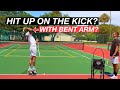 Hit Up on Kick with Bent Arm? | 4.5 NTRP Player Serve Lesson
