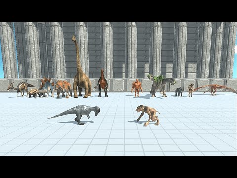 HERBIVORE DINOSAURS vs FANTASY TEAM Tournament - Animal Revolt Battle Simulator